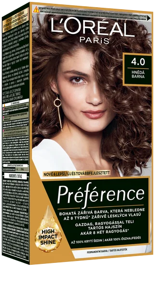 L'Oréal Paris Préférence 4.0 Hnedá 1×174 ml, farba na vlasy
