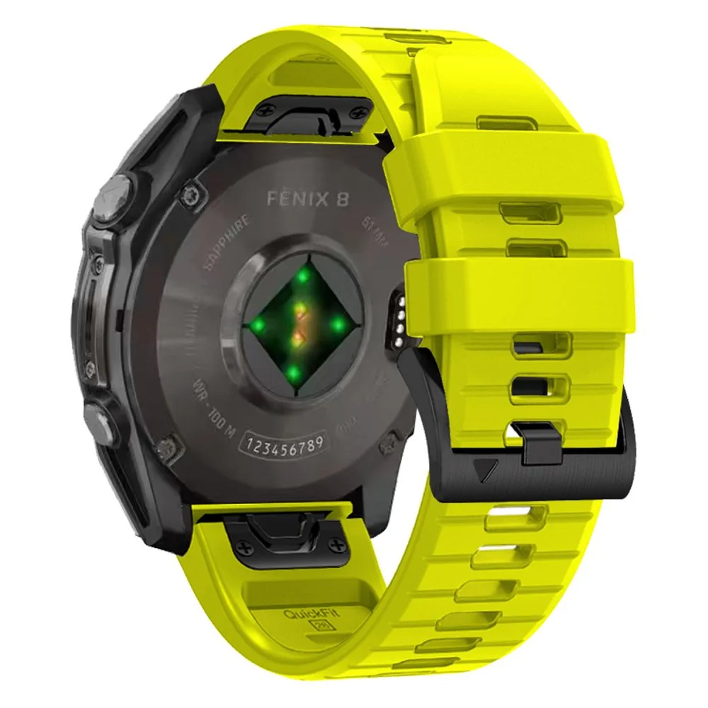 Tech-Protect Silicone Line remienok na Garmin Fenix 5 / 6 / 6 Pro / 7 / 8 47mm / E, lime