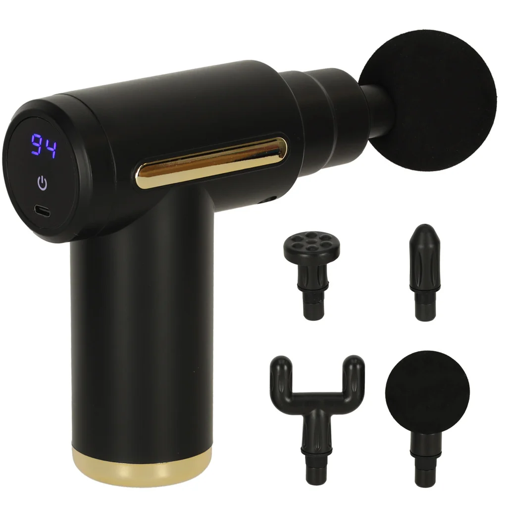 MG Massage Gun 4in1 masážna pištol, čierna