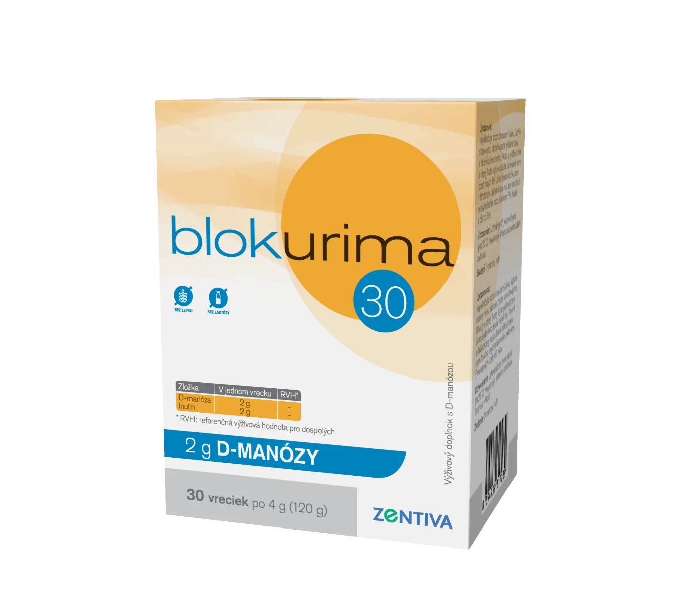 Blokurima 2 g D-MANÓZY 1×30 ks, vrecúška 120 g