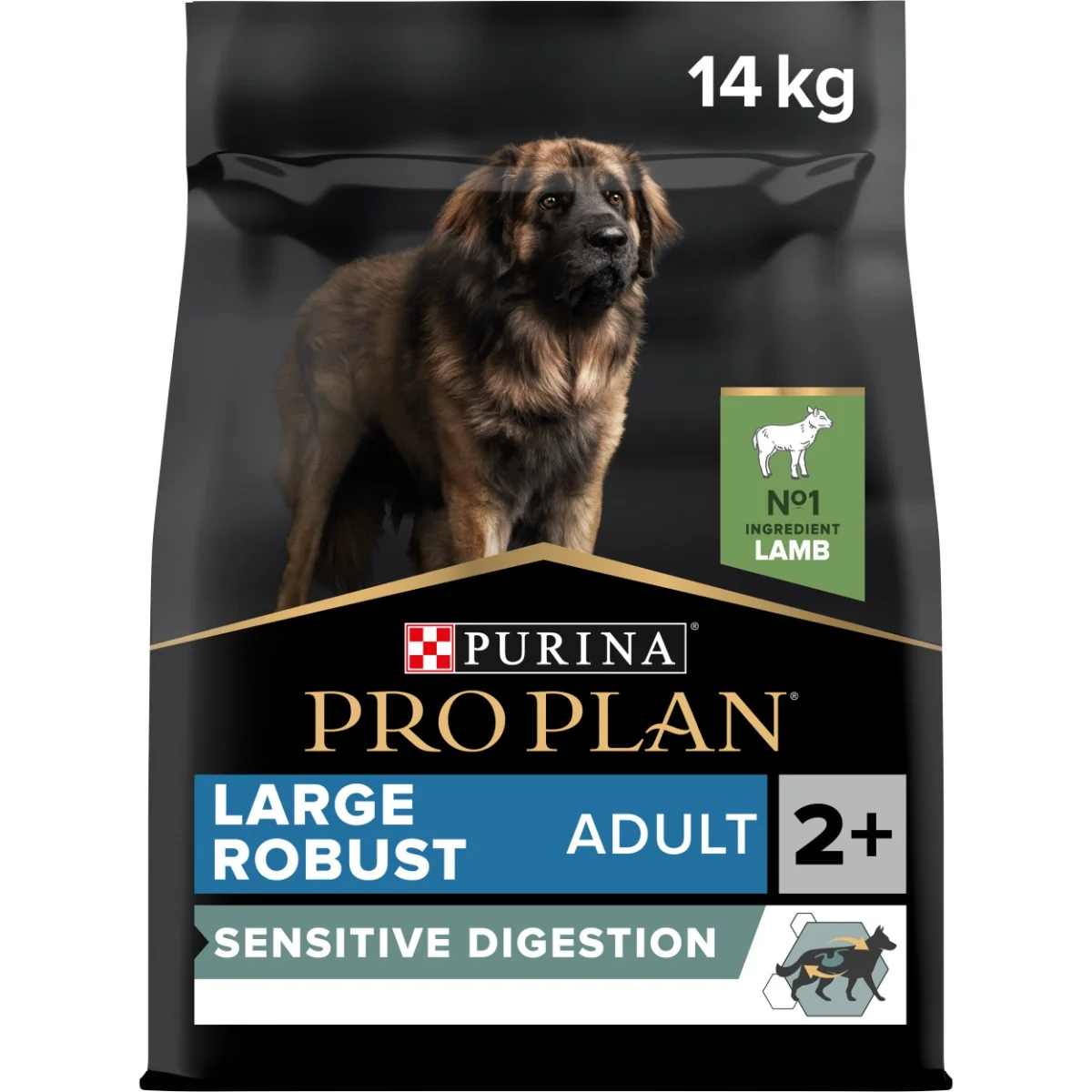 PRO PLAN Large Adult Robust Sensitive Digestion granule pre psov jahňacie 14 kg