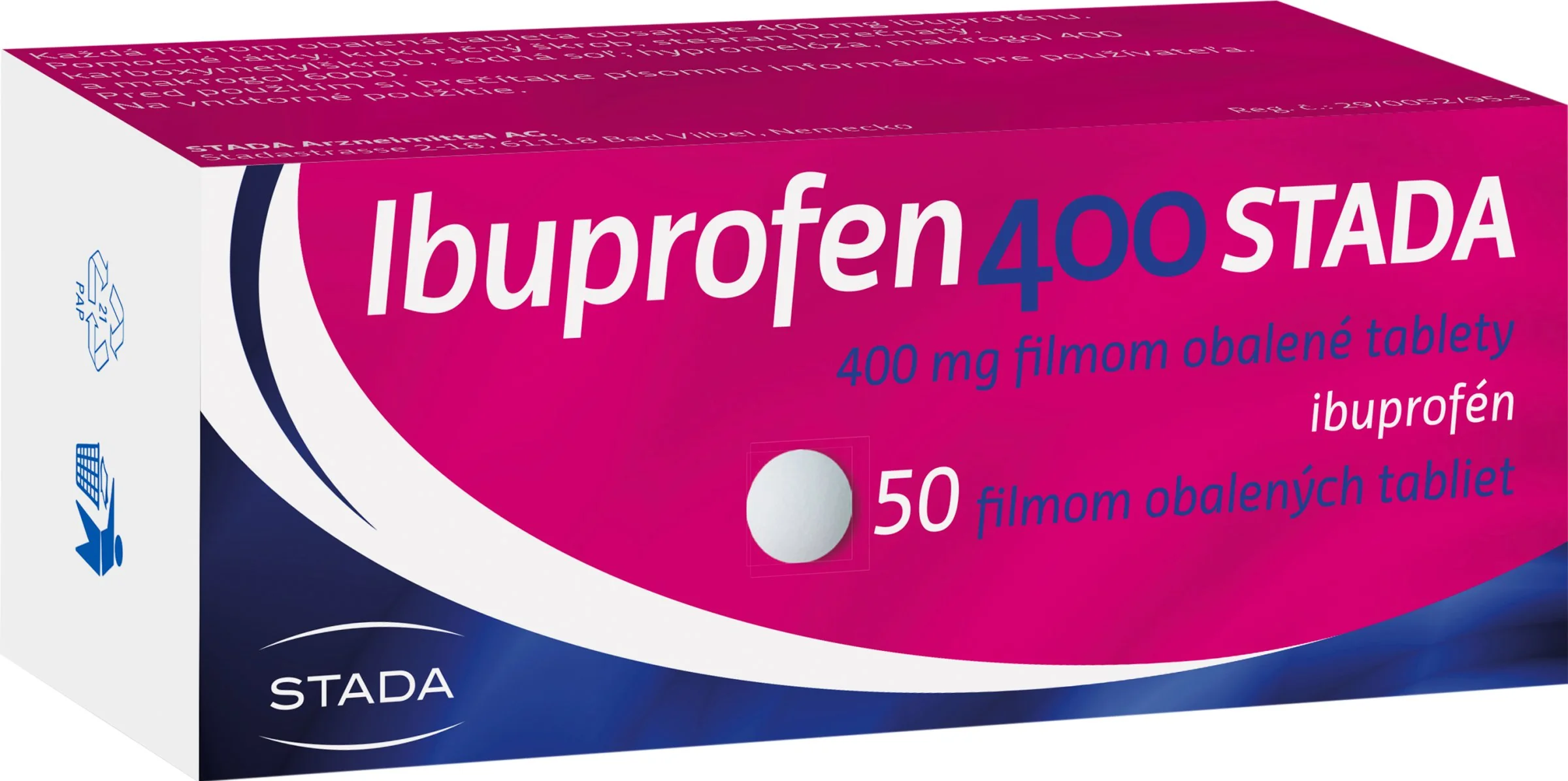 Ibuprofen 400 STADA 1×50 ks, tbl flm (blis.)