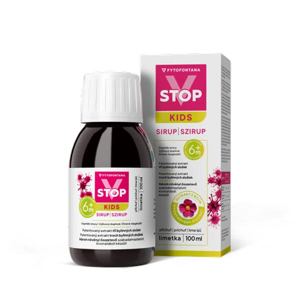 V-STOP Sirup KIDS, 6m + 1×100 ml,