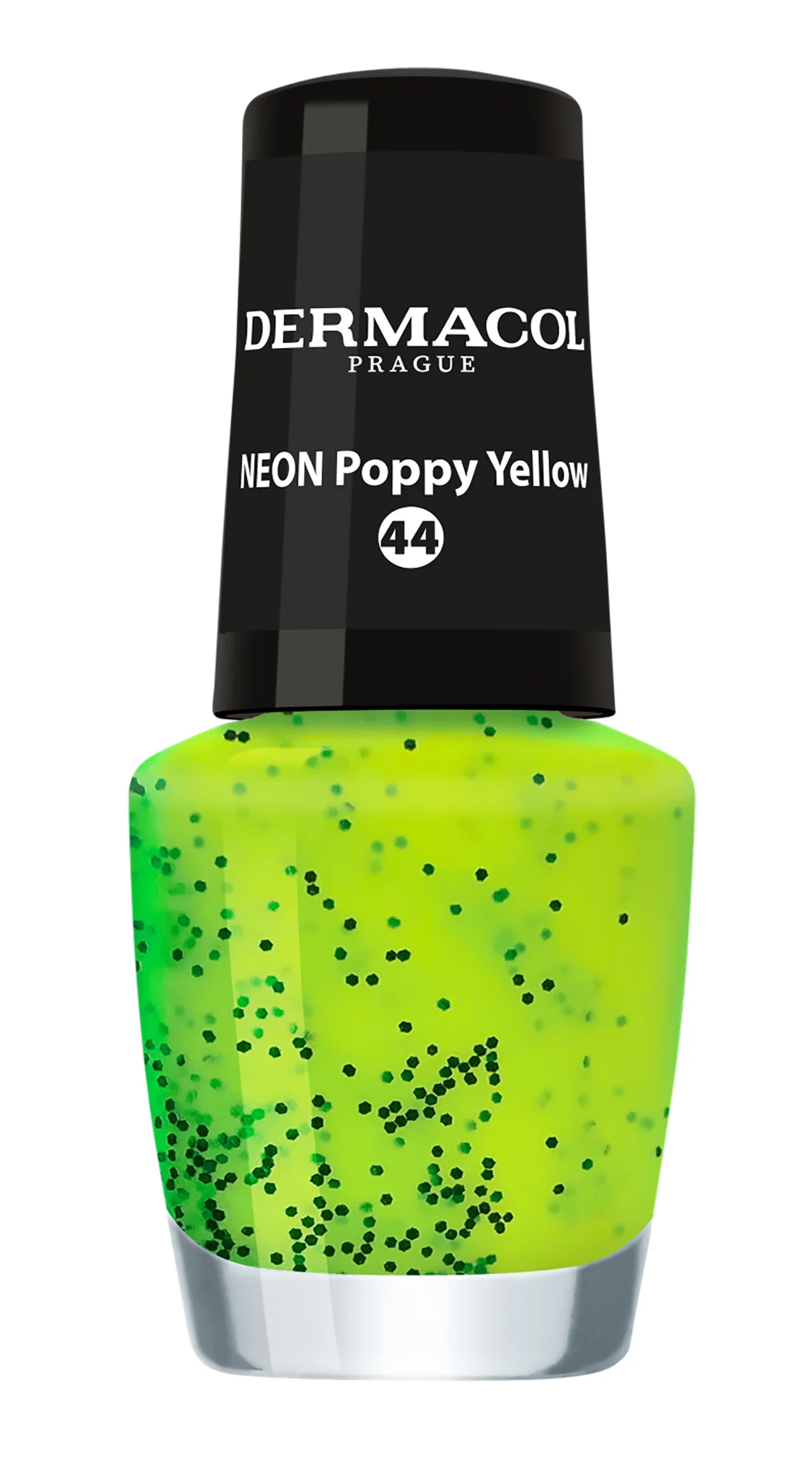 Dermacol Lak na nechty Neon Poppy Yellow č.44 1×5 ml, lak na nechty