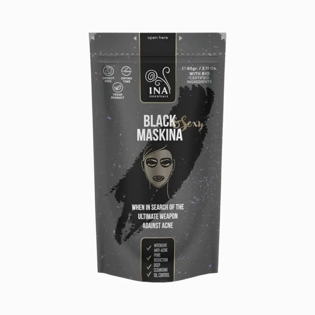 Maskina čierna - 60 g - INA Essentials