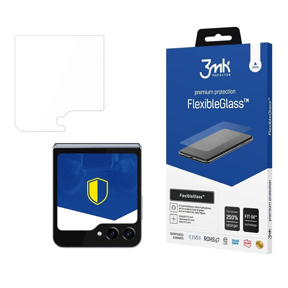 FlexibleGlass™ ochranné sklo pre Samsung Galaxy Z Flip 6/Galaxy Z Flip 7 FE Transparentná
