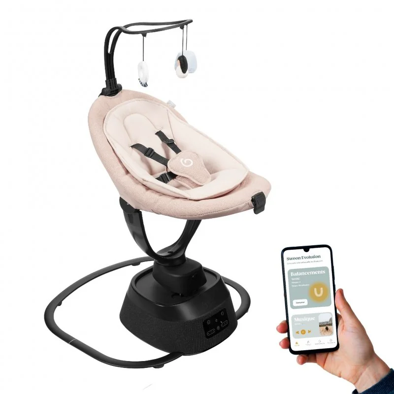 Babymoov hojdačka Swoon Evolution Connect Mocca