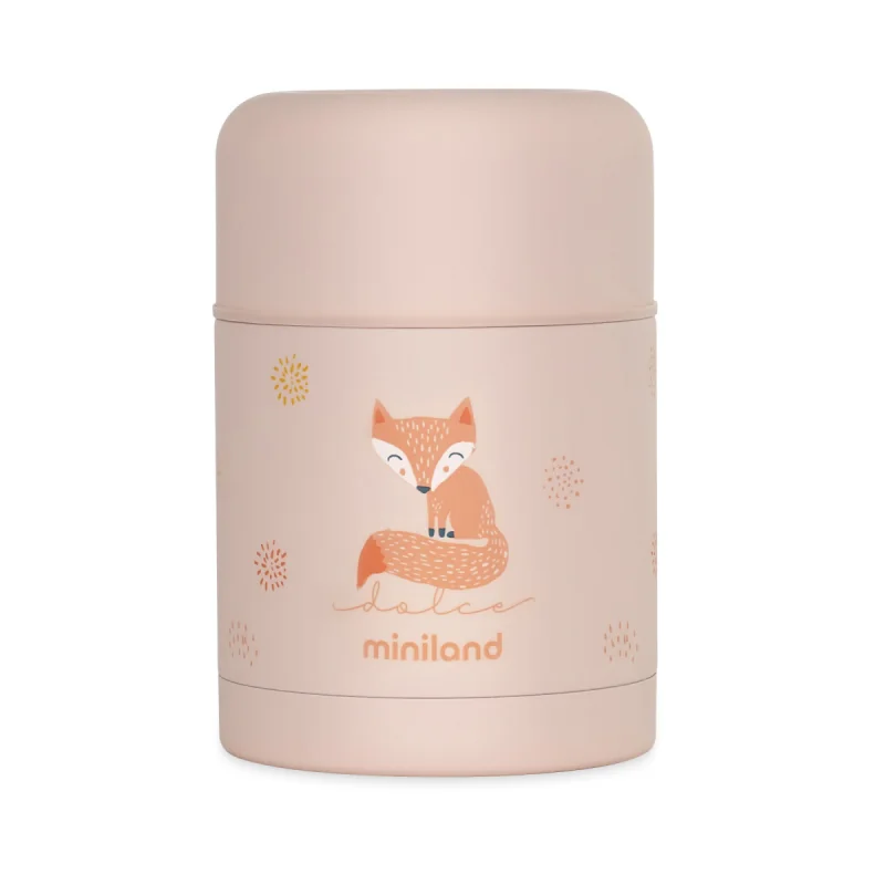 Miniland Dolce termoska na jedlo 600 ml ružová
