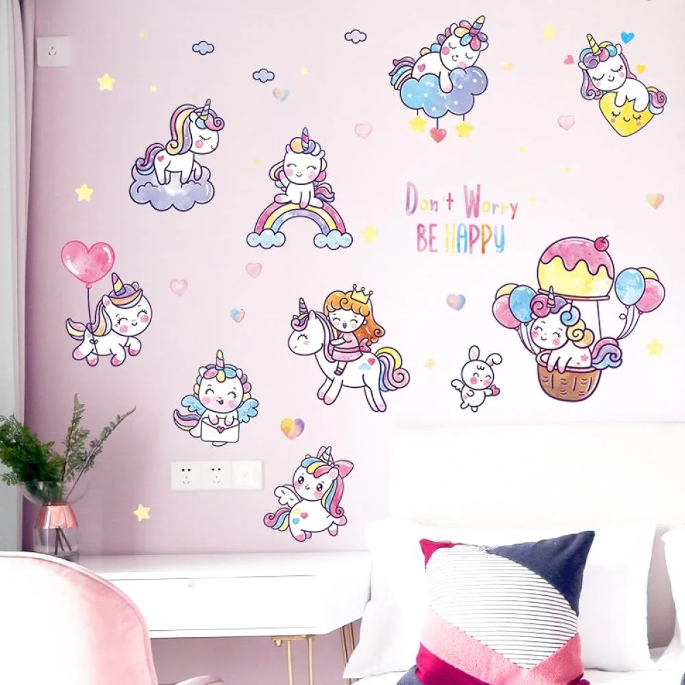 Veselá Tapeta Unicorn pre detskú izbu 