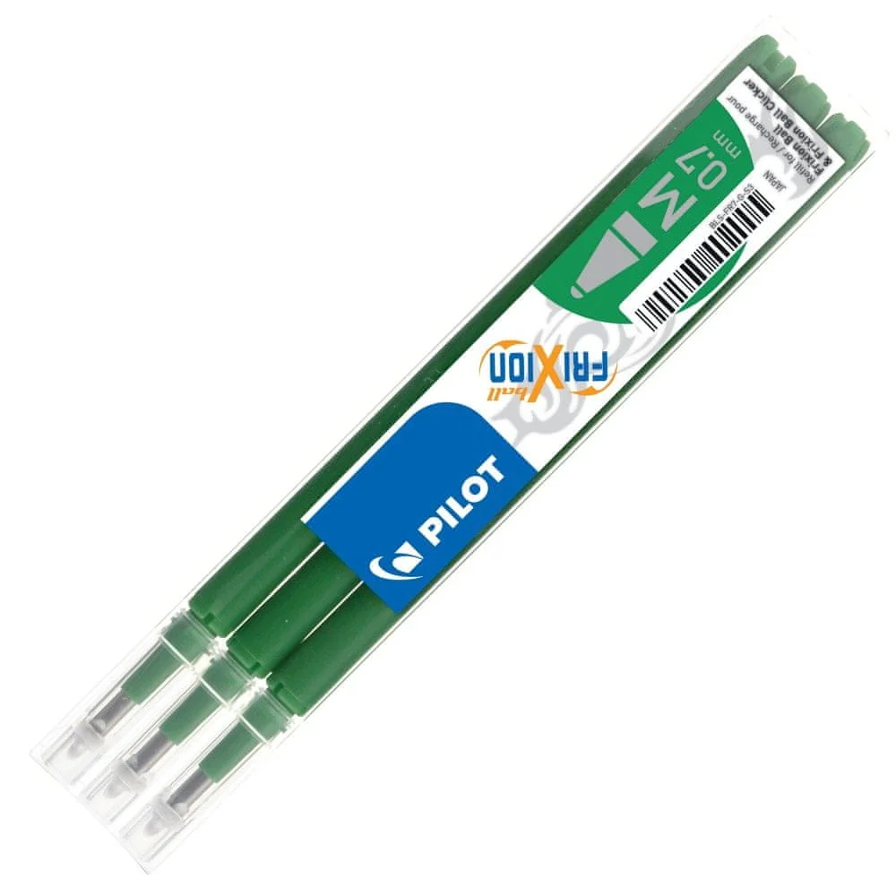 Pilot Náhradná náplň do rollera Frixion Point 0,7mm zelená 3ks-Pilot