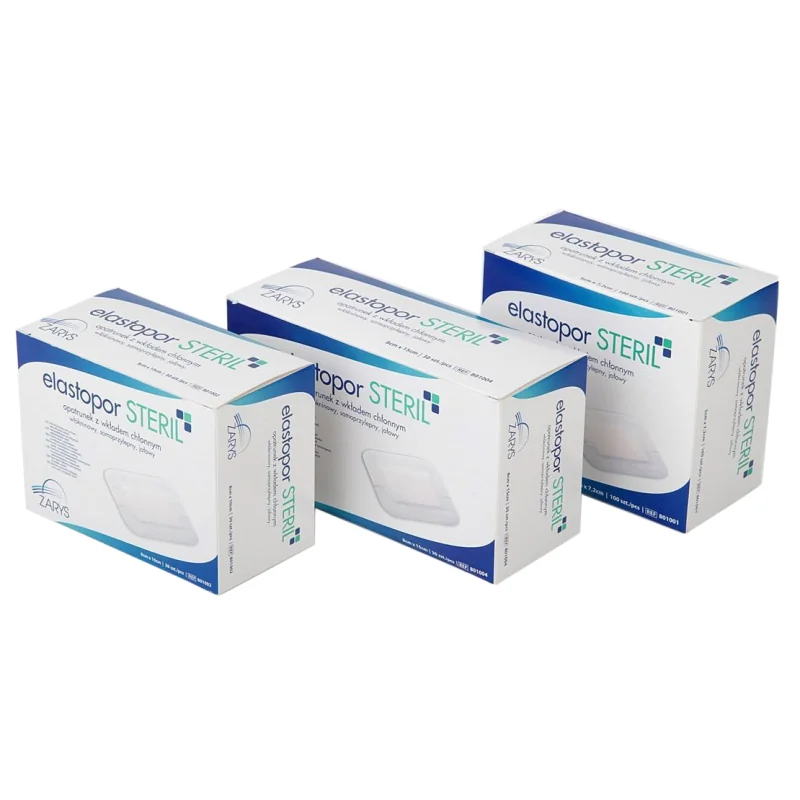 ZARYS ELASTOPOR STERIL sterilný obväz s absorpčnou vložkou 8×15 cm, 30 ks