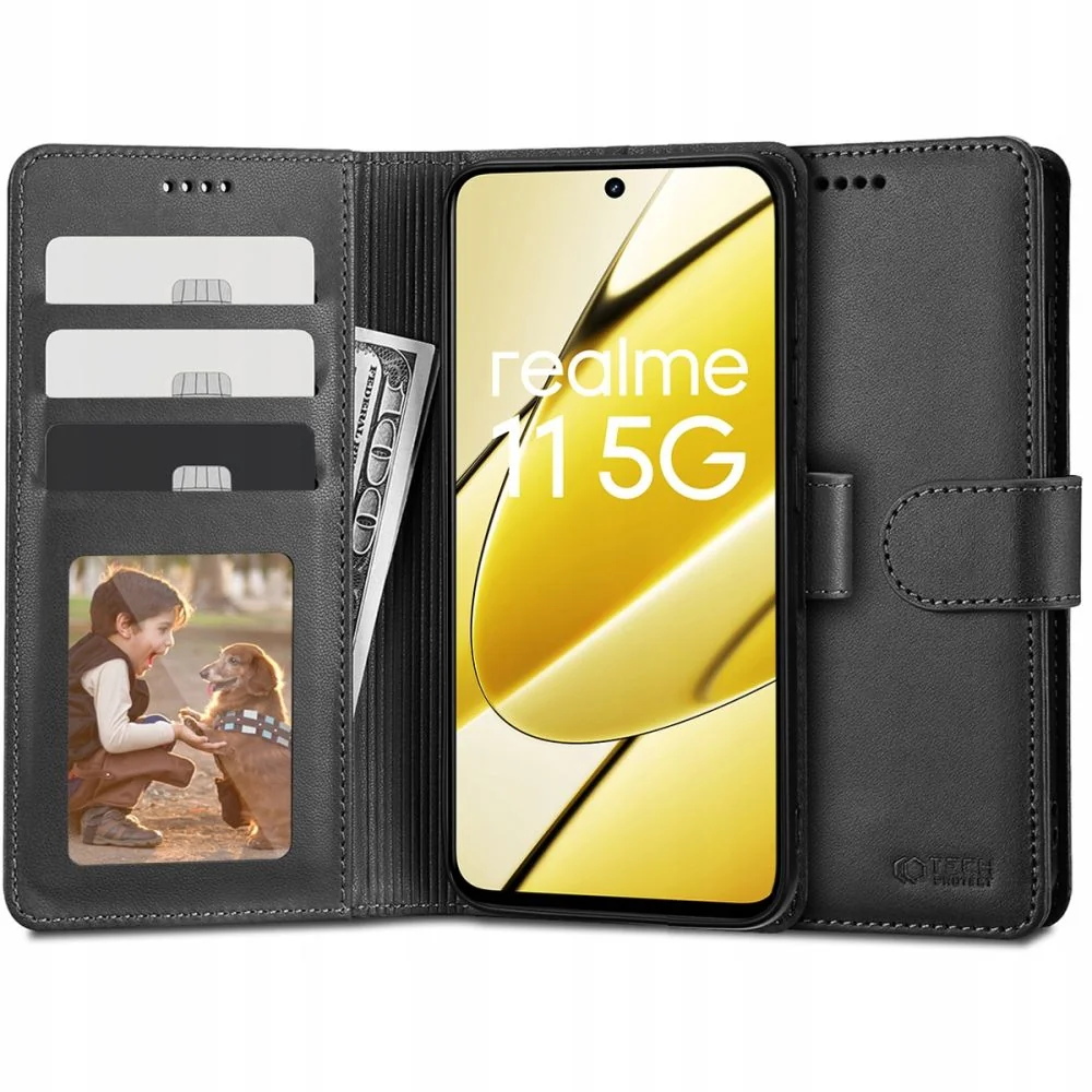 Tech-Protect Wallet knižkové puzdro na Realme 11 5G čierne