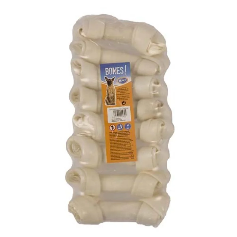 DUVO+ BONES! Viazaná byvolia kosť biela 13cm/8ks