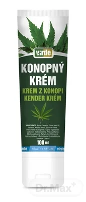 VIRDE KONOPNÝ KRÉM - rýchla úľava a uvoľnenie 1×100 ml, krém
