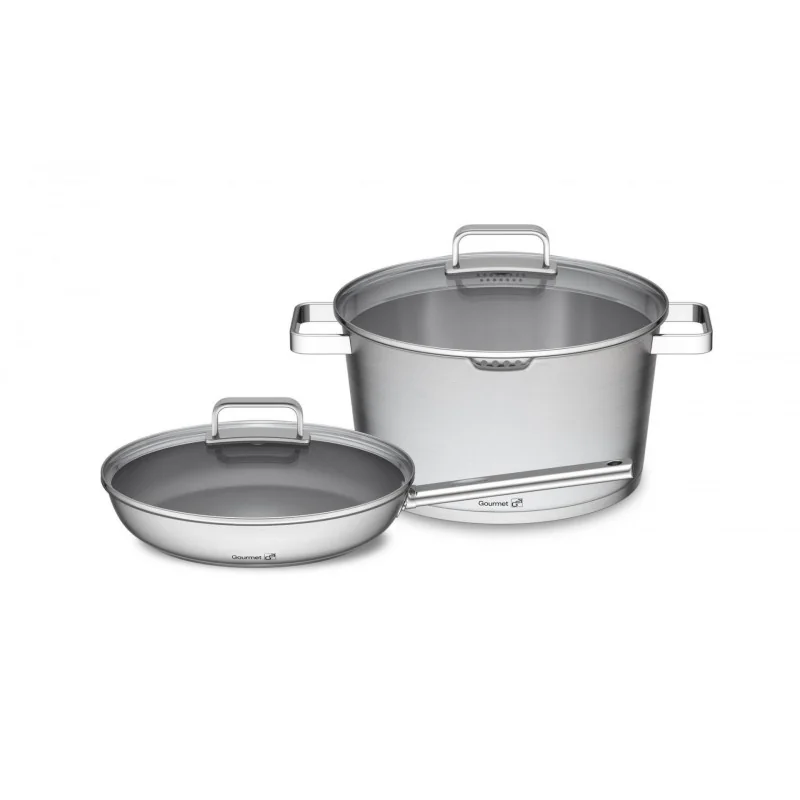 G21 Sada riadu Gourmet Magic s cedníkom, 4 díly, nerez Gourmet Magic s cedníkom, 4 díly, nerez G21-04PH-MG