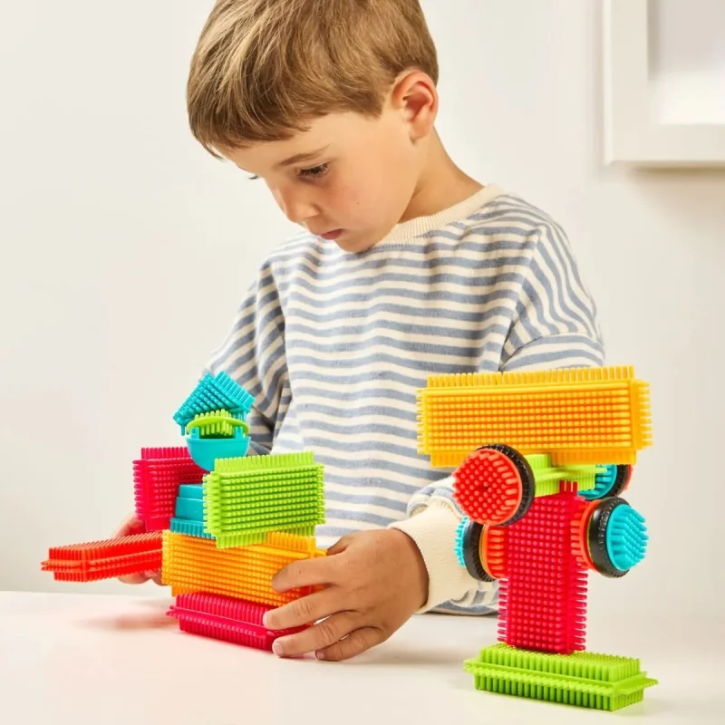 Miniland Pegy Bricks Veterný mlyn Kreatívna stavebnica s pohyblivým mechanizmom (STEM hra) MLZ46063