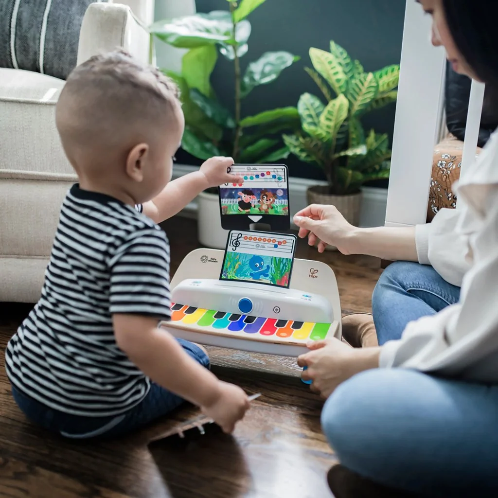 Hračka drevená hudobná piano Together in Tune Piano™ Connected Magic Touch™ HAPE 12m+