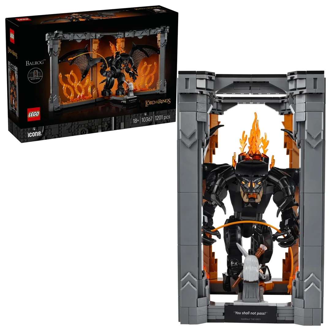 LEGO® Icons 10367 Knižná zarážka: Pán prsteňov - Balrog™