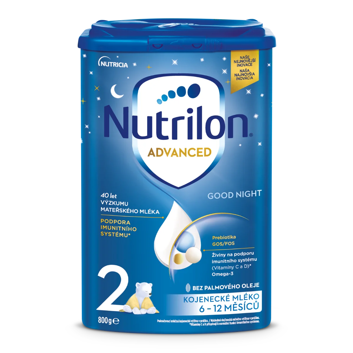 Nutrilon 2 Good Night 1×800 g, mliečna výživa, od 6. mesiaca