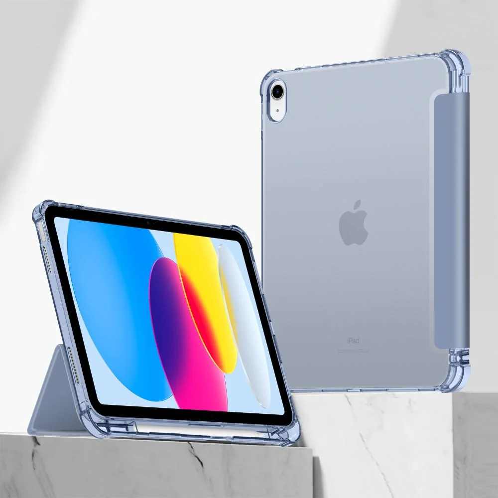 Tech-Protect SC Pen Hybrid puzdro na iPad 10.9'' 10gen 2022, modré/priesvitné esvitné