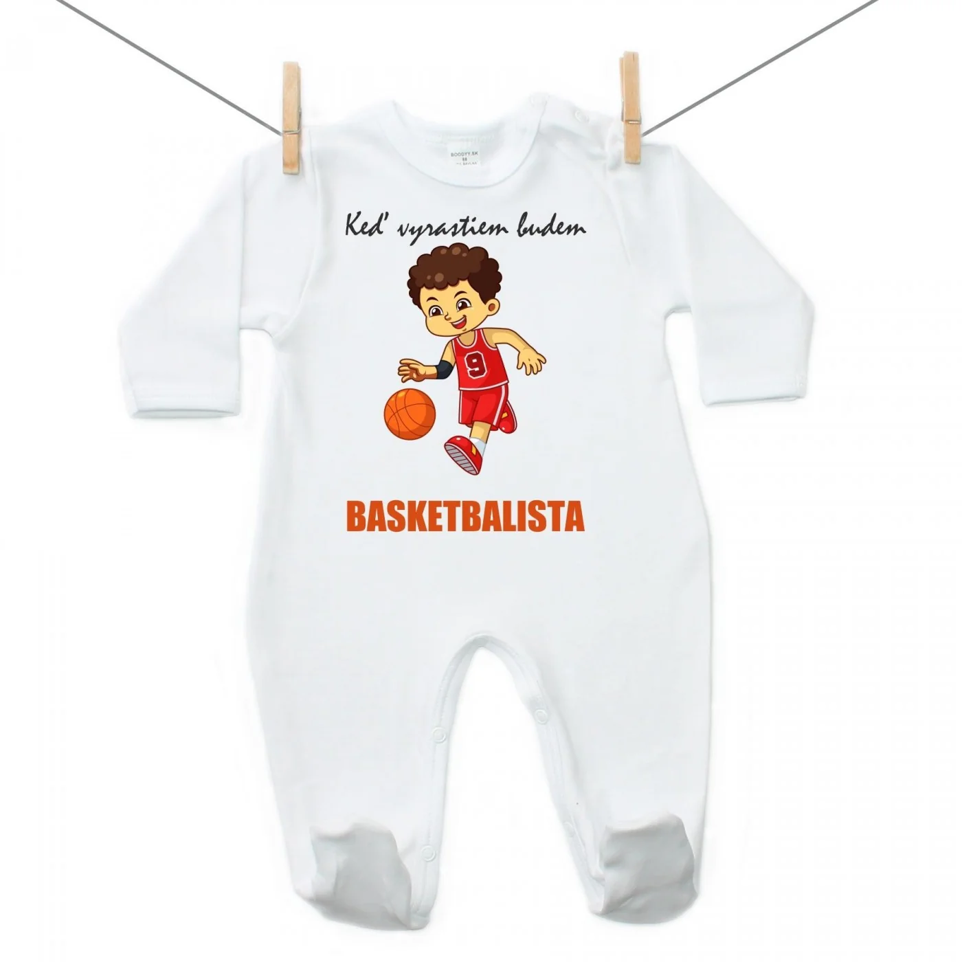 Boodyy Overal Keď vyrastiem budem basketbalista Veľkosť: 74