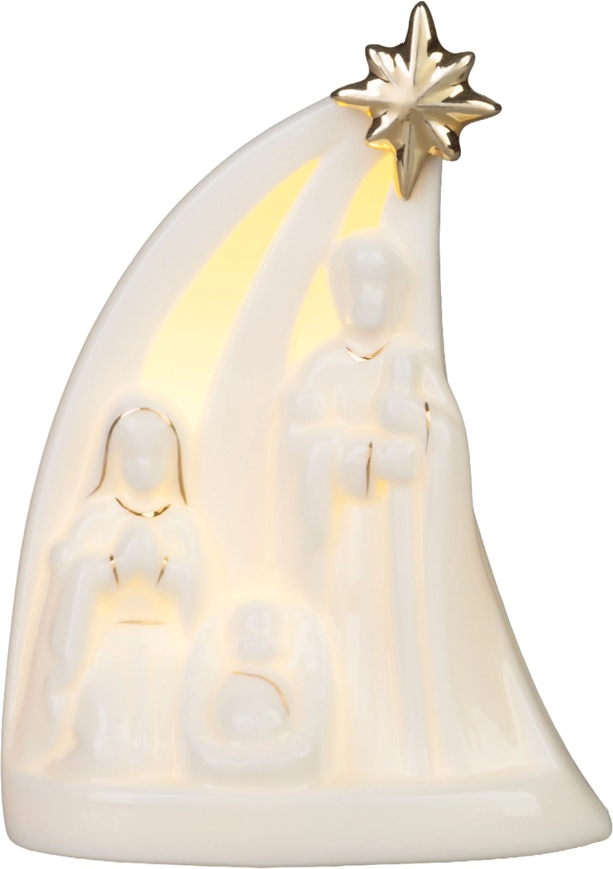 MagicHome vianočná LED dekorácia Modliace deti, balenie 12 ks 3 LED teplá biela, 3xLR44, 9x5,8x12,3 cm