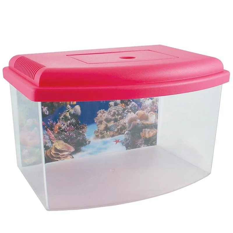 COBBYS PET Akvárium plastové 1, s krytom a pozadím 22x16x14cm  3l