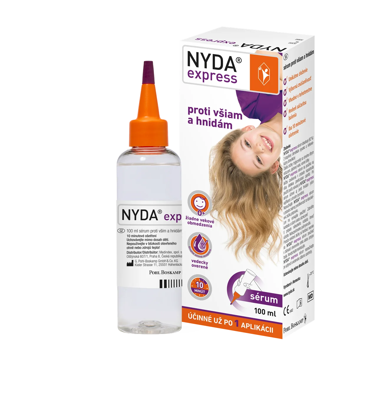 NYDA express sérum proti všiam a hnidám 100 ml
