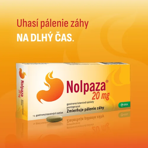 Nolpaza 20 mg 1×14 tbl, liek proti páleniu záhy