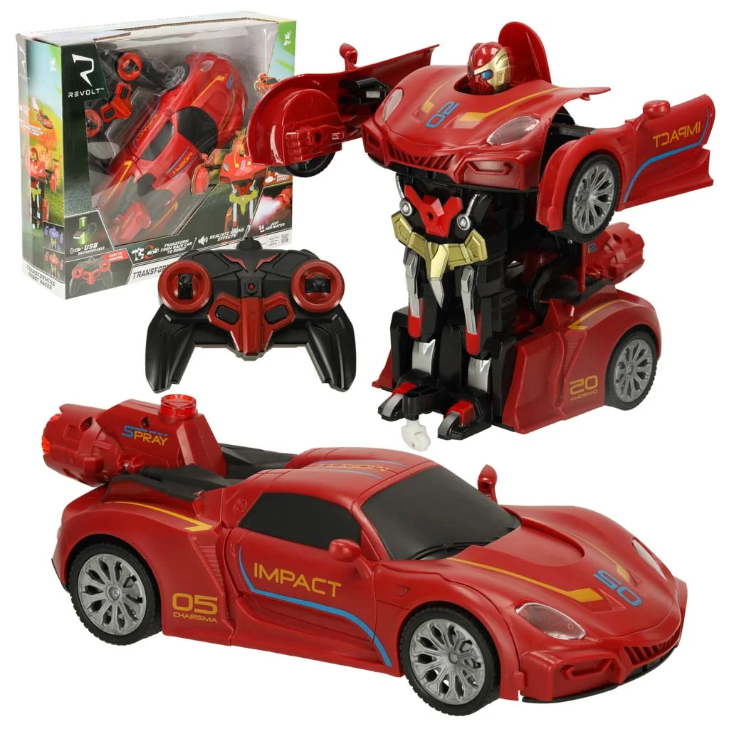 Diaľkovo ovládané transformátorové auto Revolt TRANSFORMING ROBOT RACER