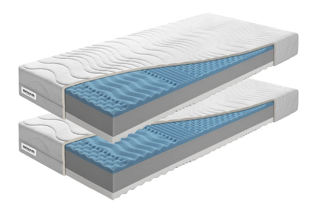 Matrac Benab Zero 1+1 H3 / H4 90 x 200 cm Penový matrac 18 cm sendvičový zónová  ortopedické