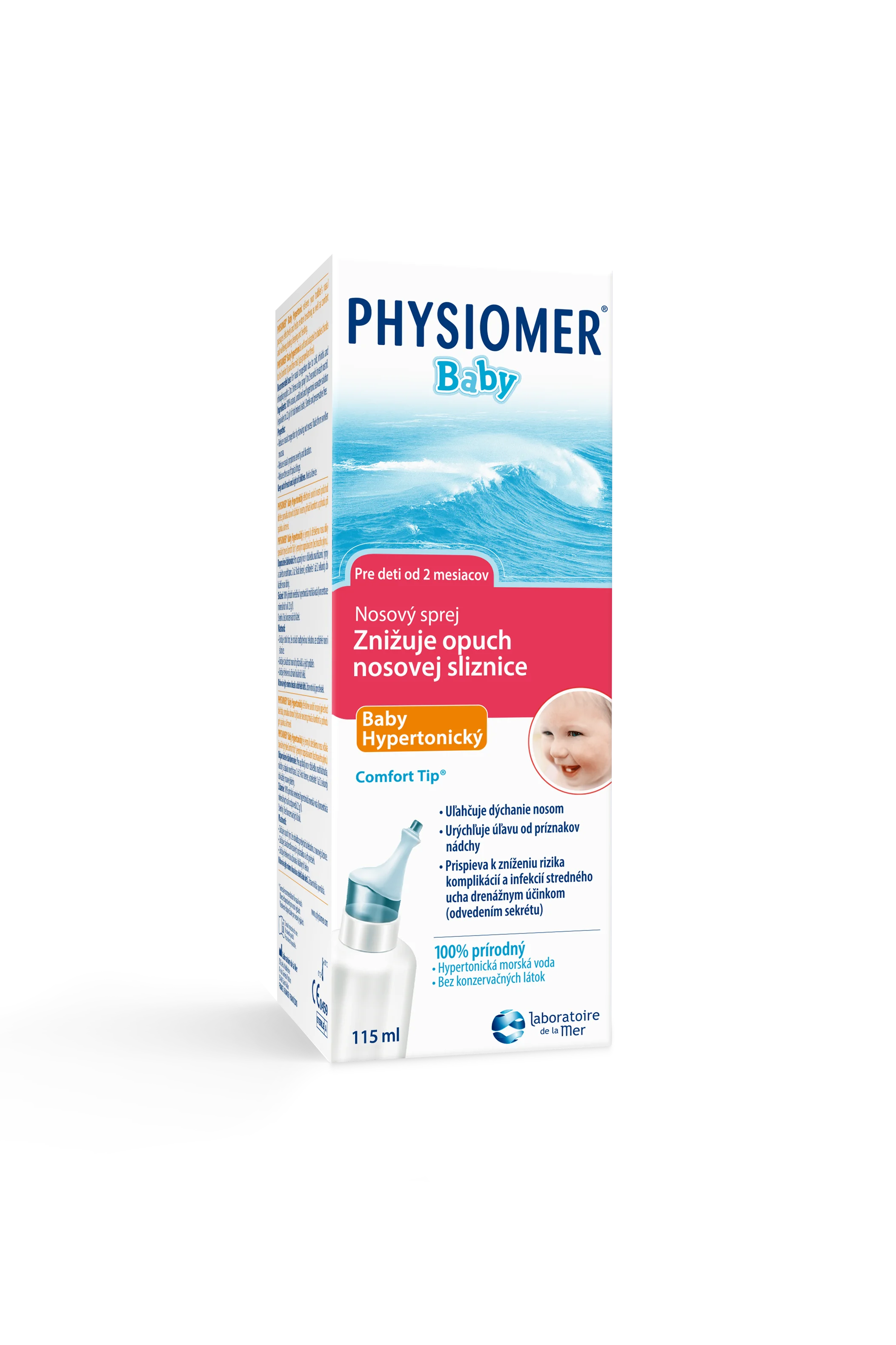 PHYSIOMER Baby hypertonický 1×115 ml, nosný sprej