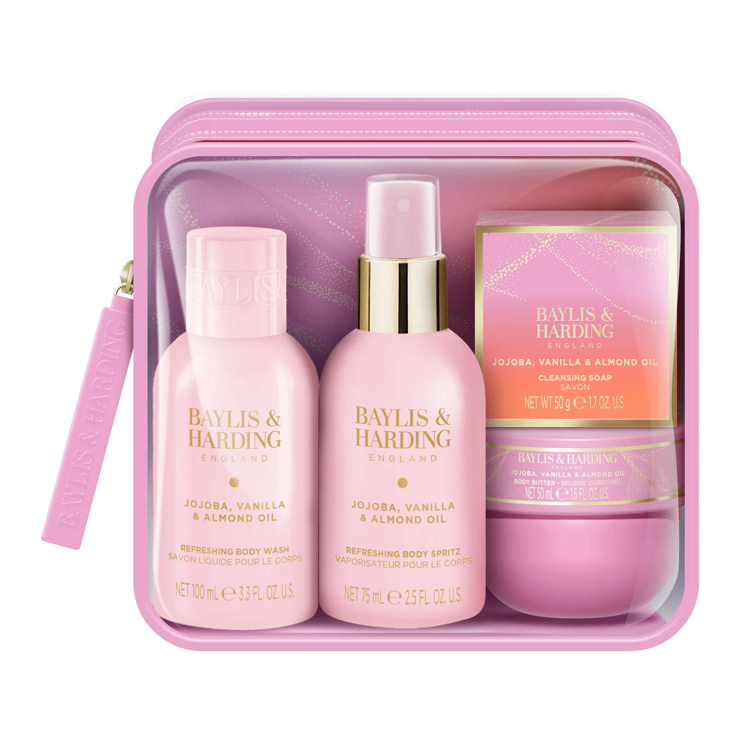 Baylis and Harding Sada starostlivosti o telo v taštičke Jojoba 4 ks