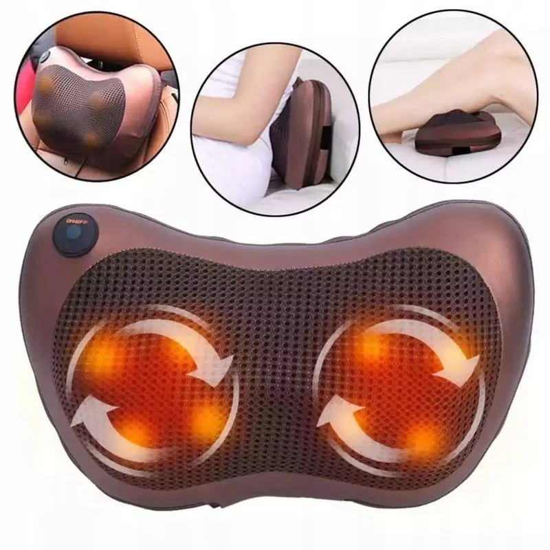 MG Massage Pillow masážny vankúš, hnedý