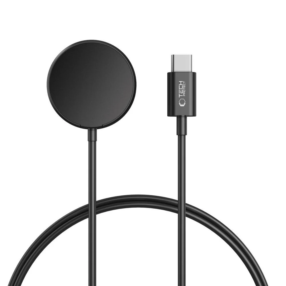 Tech-Protect MC03 USB-C nabíjací kábel na Samsung Galaxy Watch, čierny