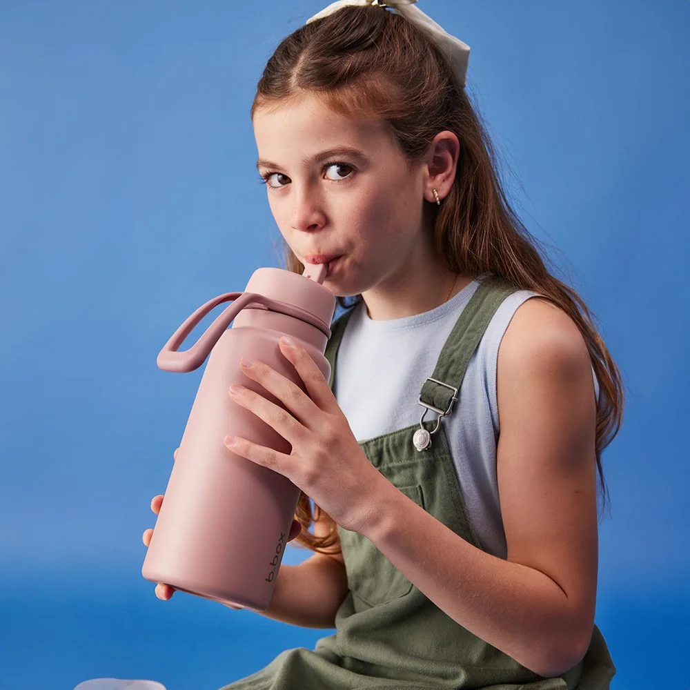 Nerezová termofľaša so slamkou 1 l berry smoothie