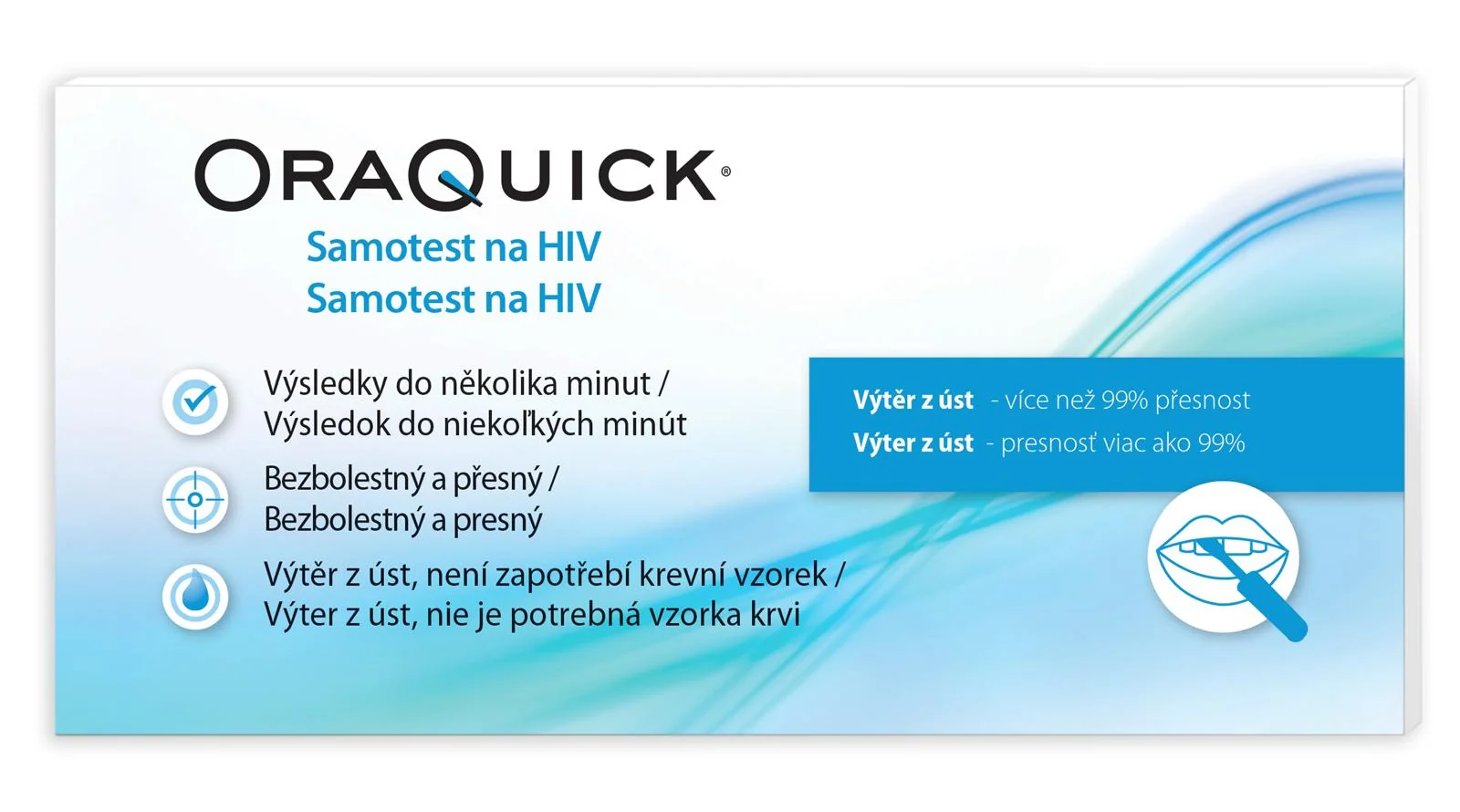OraQuick Samotest na HIV 1ks