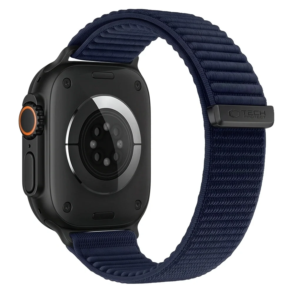 Tech-Protect Nylon Loop remienok na Apple Watch 44/45/46/49mm, navy blue