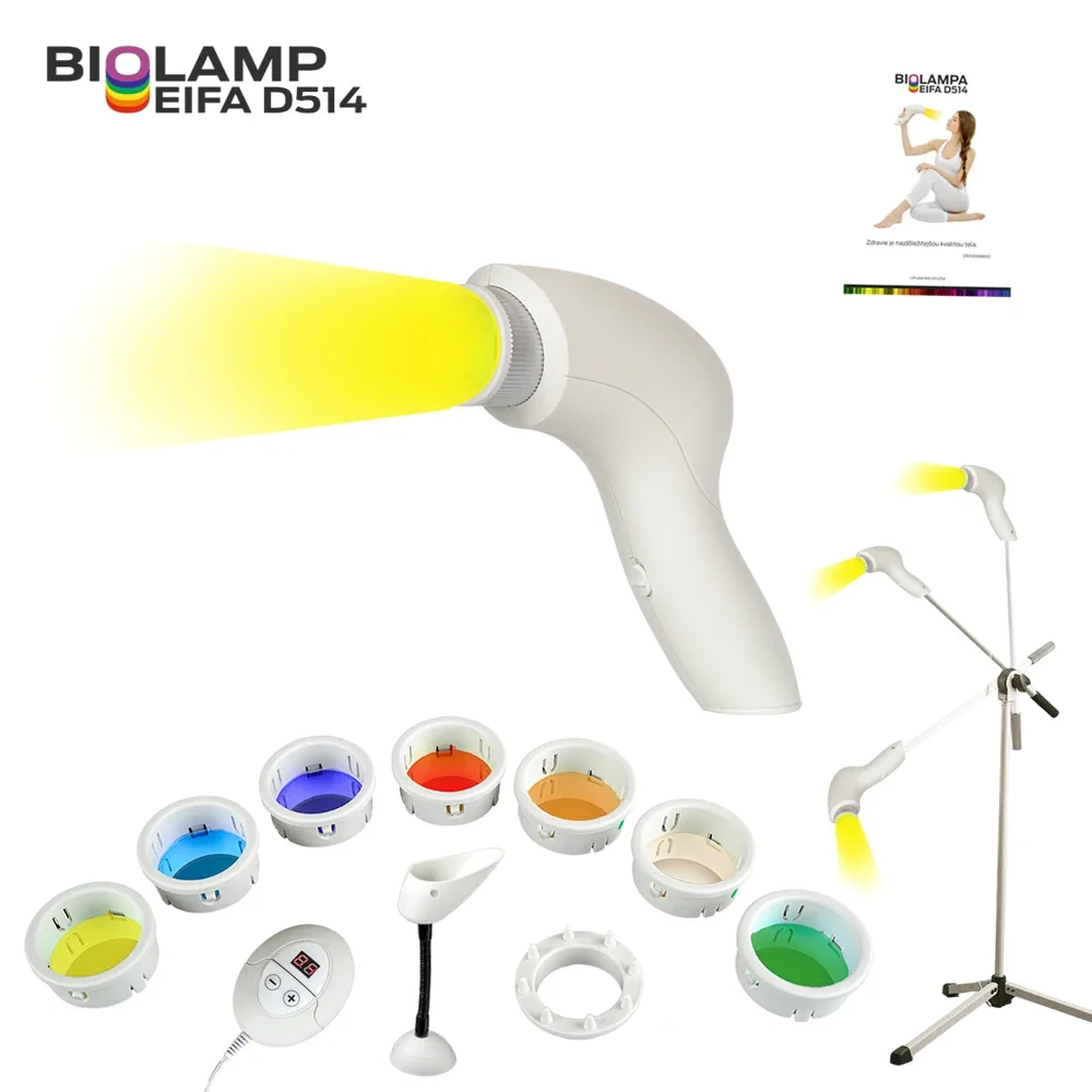 Biolampa Eifa D514 + 7 farebných filtrov + veľký stojan