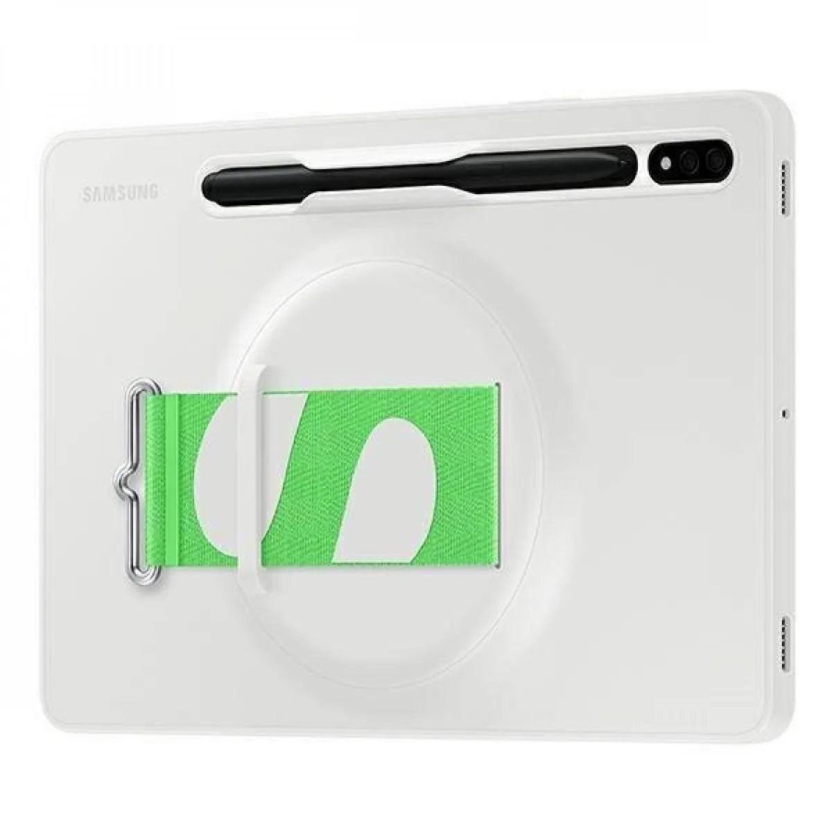 Ochranný kryt s remienkom pre Samsung Galaxy Tab S8 / Tab S7 - Biela Kompatibilný s Tab S8 / S7