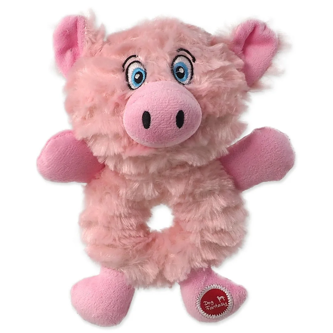 Hračky Dog Fantasy Playful Box Farm zvieratká pískacie mix 21cm 24ks