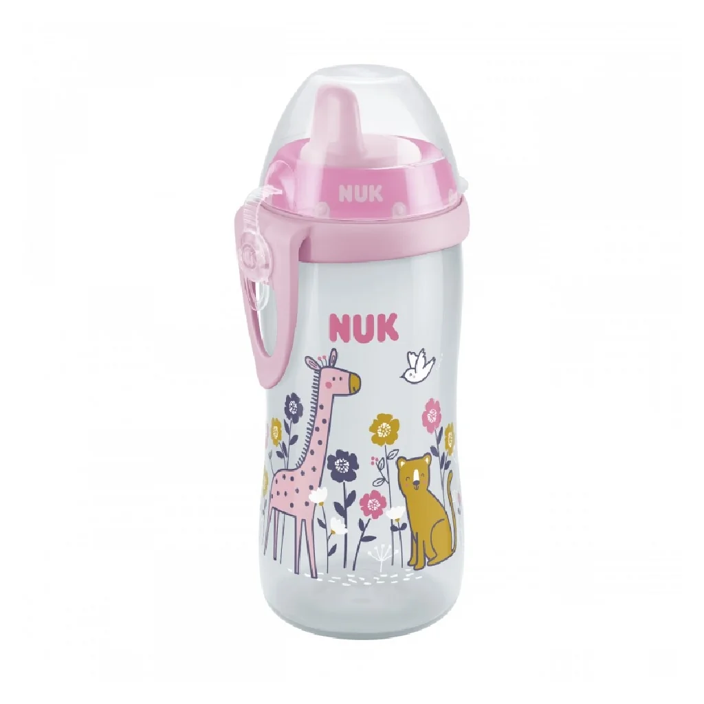 Detská fľaša NUK Kiddy Cup 300 ml ružová