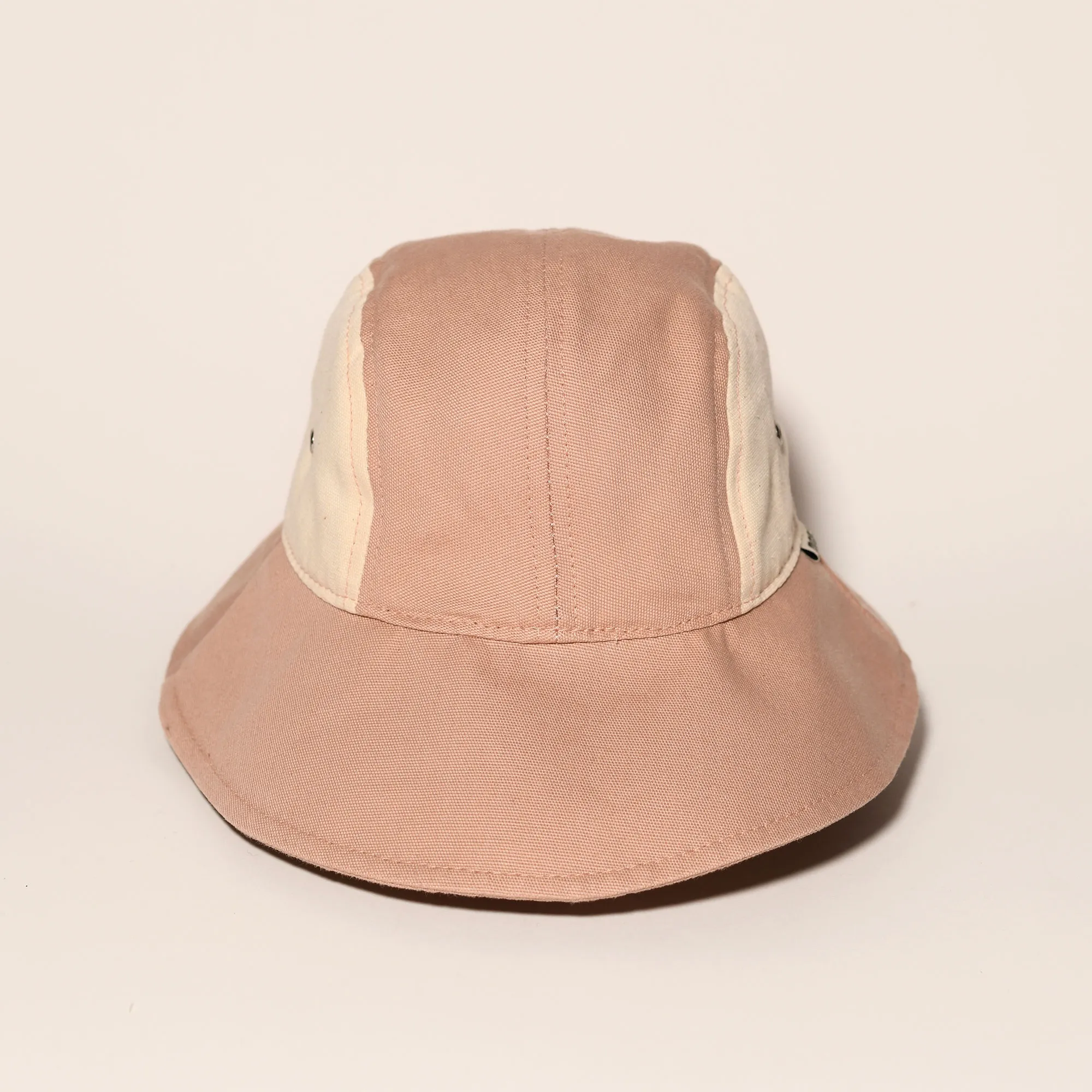 KiETLA klobúčik s UV ochranou 1-2 roky - Natural / Pink 1×1 ks, detský klobúčik