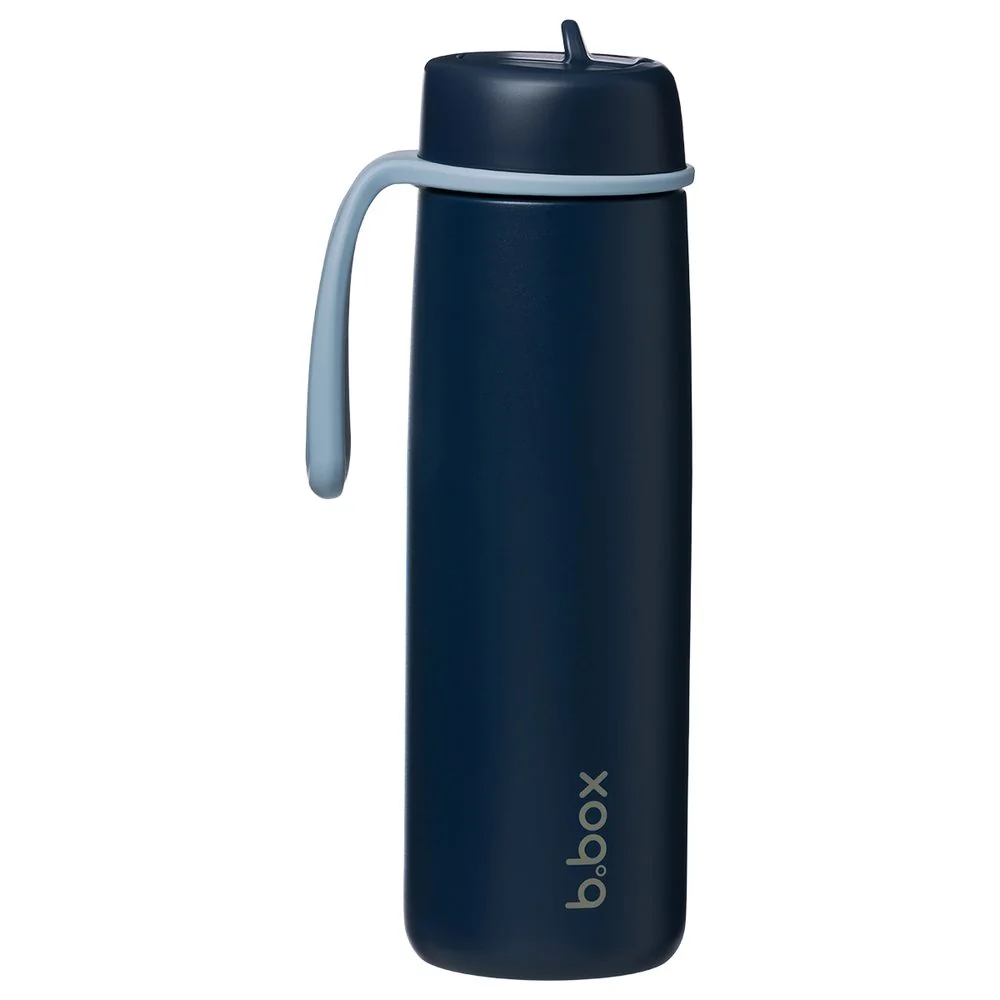 Nerezová termofľaša so slamkou 690 ml midnight, nerezová oceľ