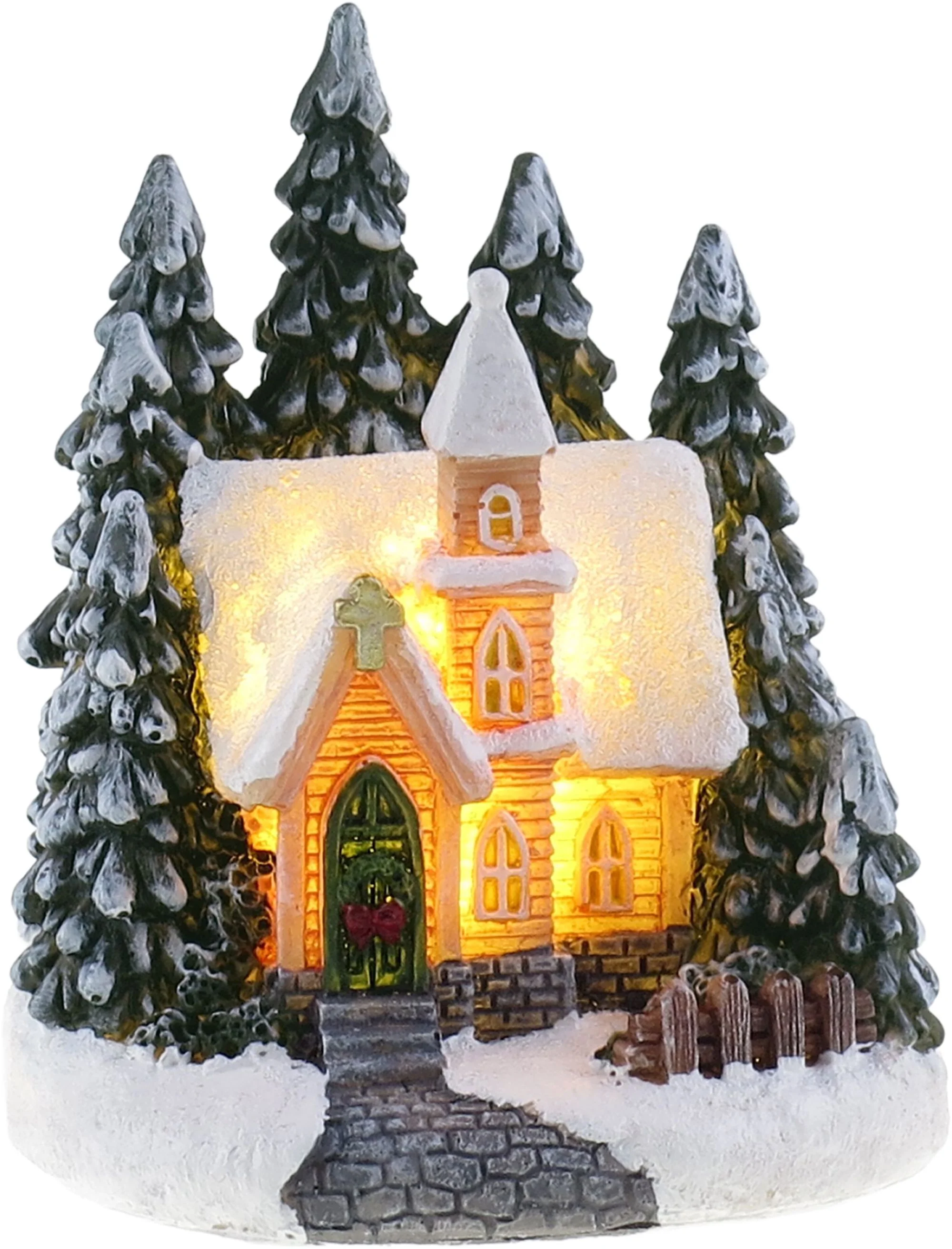 MagicHome vianočný LED kostol, balenie 12 ks 2xLR44, 7x6,3x8,4 cm, sellbox