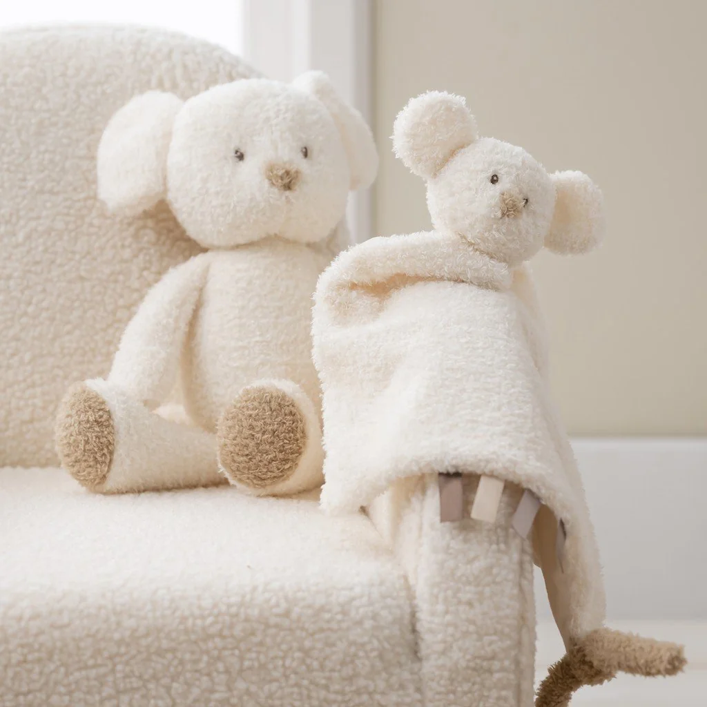 Maznáčik plyšový maxi Teddy myška 28 x 28 cm, 0m+