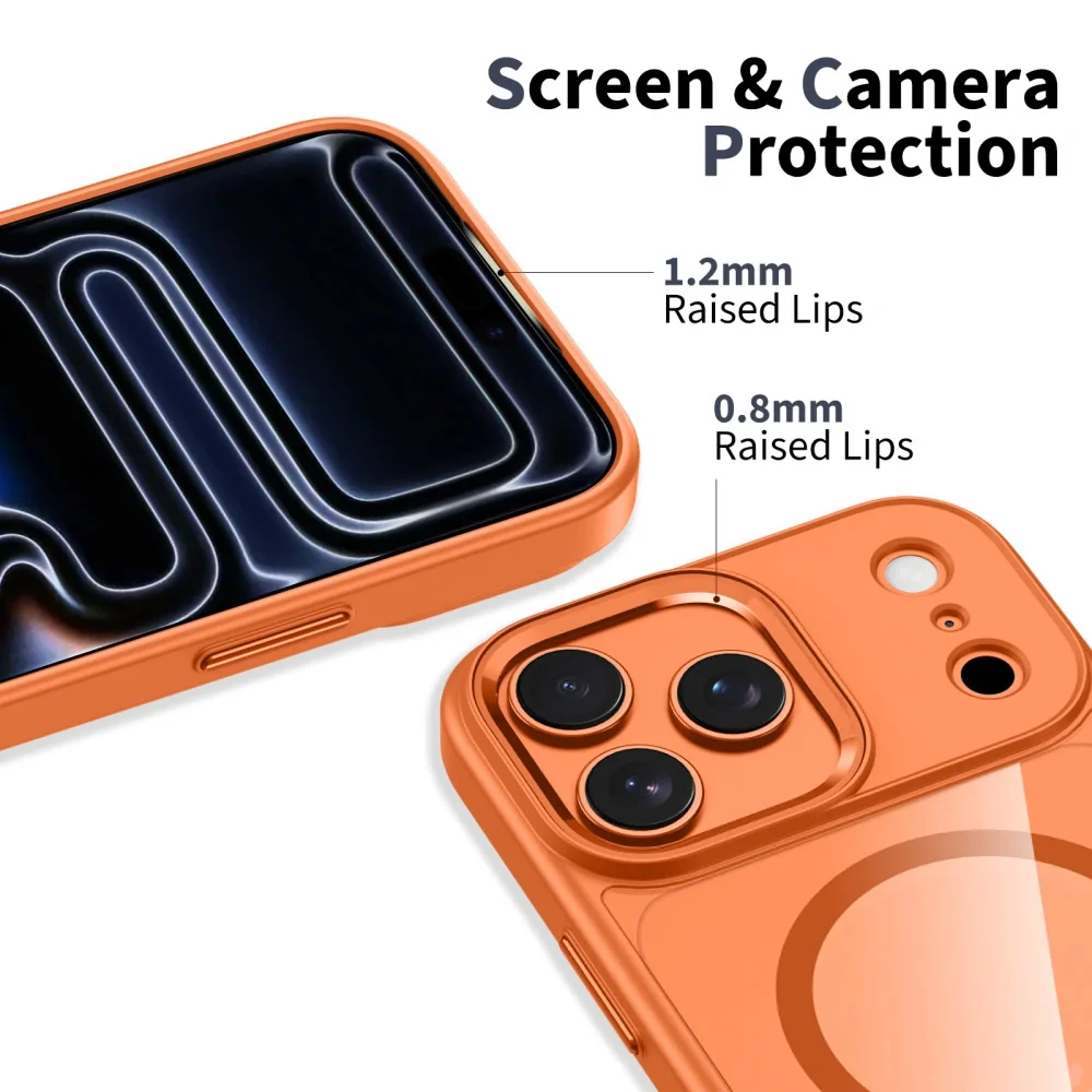 Tech-Protect MagMat MagSafe kryt na iPhone 17 Pro Max, oranžový