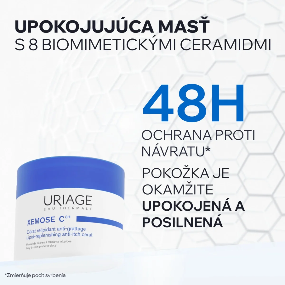 URIAGE XÉMOSE C8+ Lipid-Replenishing Anti-Irritation Cerat, 200ml 1×200 ml, masť na veľmi suchú a atopickú pokožku
