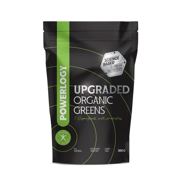 Powerlogy Upgraded Organic Greens Blend 1×300 g, superpotravina