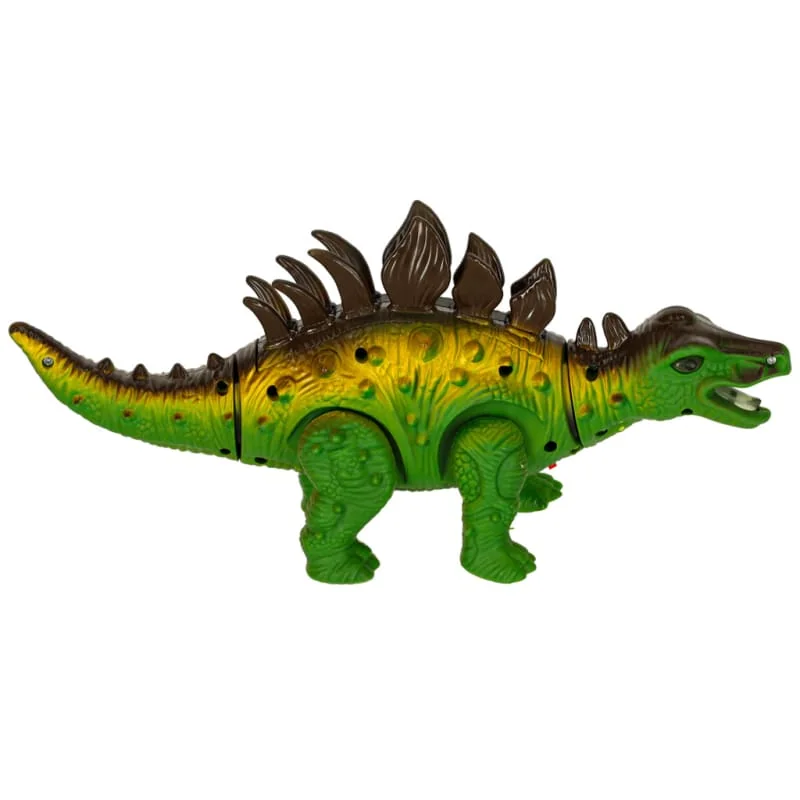 Interaktívny dinosaurus Stegosaurus – chodí, svieti, reve (na batérie)